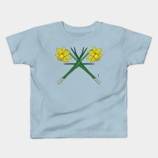 Daffodils Crossed Kids T-Shirt